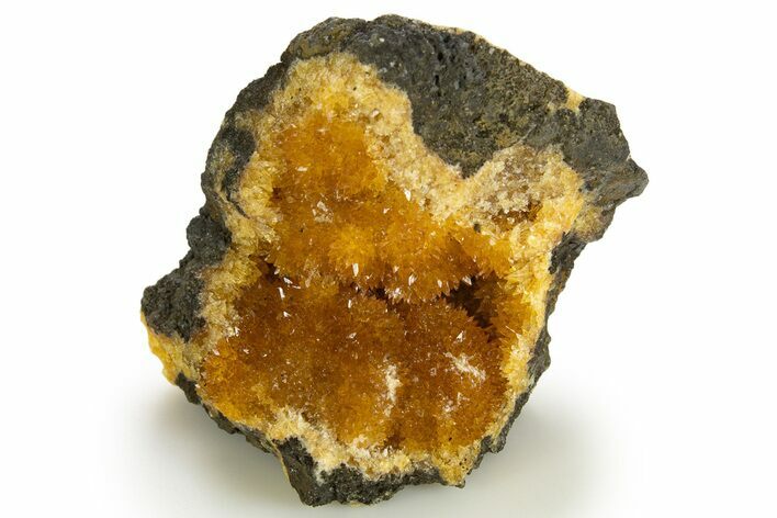 Intense Orange Calcite Crystal Cluster - Poland #331988